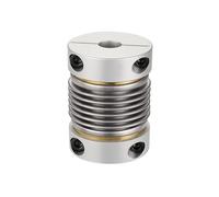 1 pièce de couplage Flexible à soufflet en alliage d'aluminium, diamètre extérieur 16mm, longueur 27mm, adapté aux machines-outils CNC