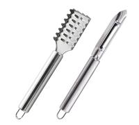 1 Pièce De Dissolvant D'Écailles De Poisson Et 1 Pièce D'Éplucheur, Outils De Cuisine À Domicile, Multi-Outil, Outil D'Épluchage En Acier Inoxydable