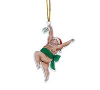 1 pièce de film de Noël à suspendre Décoration d'avion Décoration d'arbre de Noël Décoration de miroir de voiture Collection d'artisanat (C, taille unique)