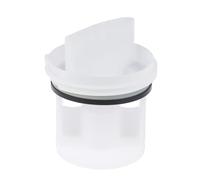 1 pièce de filtre de vidange de pompe de vidange, bouchon de vidange de sortie de vidange, filtre de pompe de vidange for accessoires de machine à laver à tambour(White)