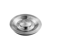 1 pièce de filtre d'évier de cuisine en acier inoxydable, couvercle de vidange de lavabo, panier filtrant avec poignée, accessoires de maille de déchets(Universal sink cover)