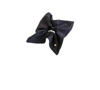 1 pièce de foulard carré à rayures for cheveux, bandeau en tissu, queue cheval, corde, nœud, couvre-chef, sensation Doux pour les cheveux contre la casse(Dark gray)