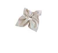 1 pièce de foulard carré à rayures for cheveux, bandeau en tissu, queue cheval, corde, nœud, couvre-chef, sensation Doux pour les cheveux contre la casse(Champagne)