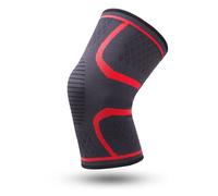 1 Pièce De Genouillères Élastiques,Genouillères De Basket-Ball Et De Volley-Ball,Sangles De Compression Élastiques En Nylon Pour Le Sport,La Course À Pied Et Le Cyclisme -Rouge-S