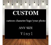 1 pièce de matériau vinyle personnalisable avec divers motifs d'arrière-plan tels que dessins animés, anime, logos, portraits, photos et plus encore. Cadeau idéal pour la fête des mères, la saison des