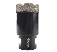 1 pièce de mèches de perçage diamantées brasées à sec M14 for carreaux de porcelaine, couronnes, granit, marbre (couleur: /, taille: 6mm)(32mm)