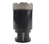 1 pièce de mèches de perçage diamantées brasées à sec M14 for carreaux de porcelaine, couronnes, granit, marbre (couleur: /, taille: 6mm)(30mm)