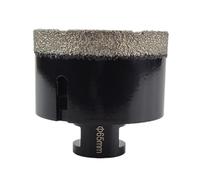 1 pièce de mèches de perçage diamantées brasées à sec M14 for carreaux de porcelaine, couronnes, granit, marbre (couleur: /, taille: 6mm)(65mm)