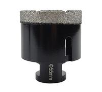 1 pièce de mèches de perçage diamantées brasées à sec M14 for carreaux de porcelaine, couronnes, granit, marbre (couleur: /, taille: 6mm)(55mm)