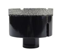 1 pièce de mèches de perçage diamantées brasées à sec M14 for carreaux de porcelaine, couronnes, granit, marbre (couleur: /, taille: 6mm)(70mm)