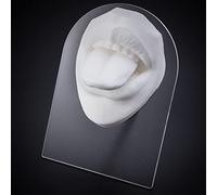 1 pièce de modèle de mamelon humain en silicone souple, simulation de piercing for oreilles, bouche, œil, langue, nombril, affichage for bijoux, outils pédagogiques(PURPLE)