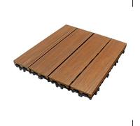 1 pièce de parquet extérieur en plastique for terrasse, villa, jardin, épissure, trou rond coextrudé Pour le pavage des sols extérieurs(Color 9)