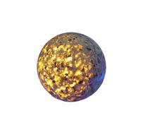 1 pièce de pierre de flamme naturelle syénite contenant de la sodalite fluorescente, collections de pierres précieuses en boule minérale sous ultraviolet(43mm)