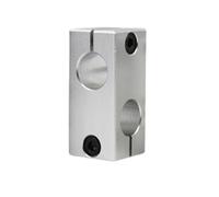 1 pièce de pince de fixation de pilier de bloc transversal d'axe optique, fixation verticale à diamètre fixe en alliage d'aluminium(28mm x 28mm)