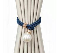 1 pièce de Pinces à Rideaux Lourds, Support de Rideau, Pompon, Pinces à embrasses, Boules suspendues, Accessoires de décoration de la Maison, Bleu Royal