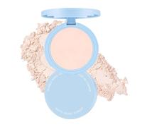 1 Pièce De Poudre De Maquillage Compacte Pour Le Visage, Poudre Pour Le Visage, Collection De Poudre Pressée Translucide, Poudre De Fond De Teint À Couverture Complète, Poudre Fixatrice Sous Les Yeux