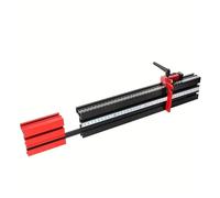 1 pièce de rail en T télescopique en aluminium de type 75 for toupie, rail à onglet for scie à table, rainure en T, 50-87 cm(B)