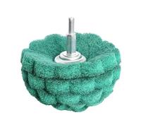 1 pièce de tampon à récurer, tête ponçage, polissage en fibre nylon, meule abrasive for perceuse, tige 6 mm wanglan(Green 180,50mmx6mm)