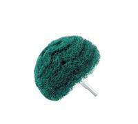 1 pièce de tampon à récurer, tête ponçage, polissage en fibre nylon, meule abrasive for perceuse, tige 6 mm, 2/3/4 pouces, 180#, 320# wanglan(Orange,100x6mm)
