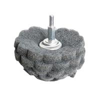 1 pièce de tampon à récurer, tête ponçage, polissage en fibre nylon, meule abrasive for perceuse, tige 6 mm wanglan(Gray 800,50mmx6mm)