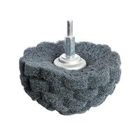 1 pièce de tampon à récurer, tête ponçage, polissage en fibre nylon, meule abrasive for perceuse, tige 6 mm wanglan(Black 400,75mmx6mm)