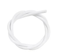 1 pièce de tube en caoutchouc de 1 mètre, tuyau souple résistant à l'eau en gel de silice de 2 mm * 4 mm(White)