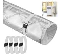 1 pièce de tuyau d'évacuation de climatisation isolant, couverture de tuyau de 150x60 cm pour climatisation mobile, isolant de tuyau pour tuyau d'évacuation de 150 mm, avec 4 sangles réglables
