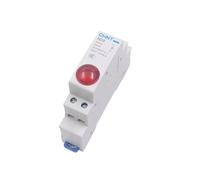 1 pièce de veilleuses ND9 LED rouge vert AC/DC 24V 220V, lampe modulaire sur Rail DIN, indicateur lumineux(50R,AC DC 24V)