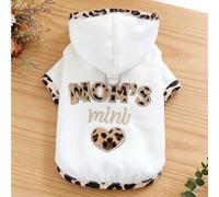 1 pièce de vêtement universel pour chats, chiens et chats, brodé avec "J'aime Maman" sweat-shirt à capuche, brodé avec amour, haut décontracté pour animaux de compagnie L,M,S,XL,XSHalloweenPolyester