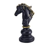 1 pièce d'échecs simulés en résine ornement international roi reine chevalier articles d'ameublement décoration de la maison élégante artistique