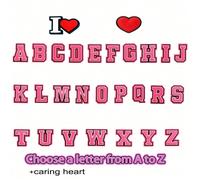 1 pièce Décoration de lettre unique, couleur rose est et mignonne pour bracelet, pendentif et autres accessoires, peut être assorti librement (fait main, il peut y avoir un débordement de colle ou de 