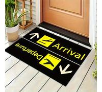 1 pièce Décoration de maison, tapis de cuisine, paillasson de bienvenue pour arrivée et départ d'avion, tapis d'entrée intérieur et extérieur, tapis de sol lavable, convient pour la maison, le VR, la