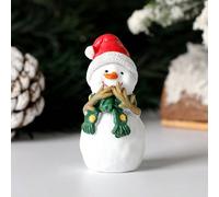 1 pièce Décoration de Noël en résine avec bonhomme de neige, Père Noël et traîneau, meilleur cadeau de fêtes manchot,bonhomme de neige,sac cadeau,aîné,traîneau,Trois frères bonhomme de neige,cadeau to