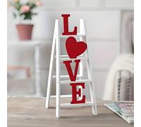 1 pièce Décoration d'échelle de lettre d'amour faite à la main - Décoration de table en bois et acrylique Pour la Saint-Valentin/Mariages, Décoration de maison (Salon/Chambre/Cuisine) et Bureau amour-