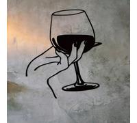 1 pièce Décoration murale en métal faite à la main, conçue pour les amateurs de vin, œuvre d'art murale en métal Taille Unique,XL,Blackjack 15,Blackjack 16,Blackjack 13,Blackjack 14,Blackjack 19,Black