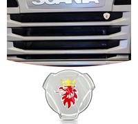 1 pièce d'emblème Griffin personnalisé pour calandre Avant de Camion Scania Emblème Emblème de Rechange Accessoires extérieurs 1401610 (Blanc)