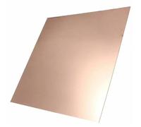 1 pièce d'épaisseur 0,3-8 mm 100 x 99,9% de pureté plaque cuivre Comportement mécanique et stabilité thermique Plaque Pour Vos Projets de Bricolage(0.4x100x100mm)