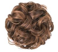 1 Pièce D'Extensions De Cheveux Épais Pour Usage Quotidien, Chignon Désordonné, Chouchous Synthétiques Ondulés Bouclés, Queue De Cheval, Extension De Chignon (27)