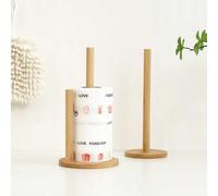 1 pièce Distributeur de serviettes en papier en bois, support pour rouleau de papier, support autoportant pour rouleau de serviettes en papier, support à mouchoirs pour cuisine et salle à manger, étag