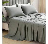 1 pièce Drap de lit en microfibre super doux 80g/m², hypoallergénique, respirant, lavable en machine, résistant aux plis, non-décolorant, couleur unie, en tissu de polyester, tissage durable, pour usa