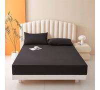 1 pièce Drap-housse imperméable unicolore, couverture en microfibre pour chambre à coucher 100*200,120*200,180*200,200*200,99*190,138*190,153*203,198*203,200*220UnicoloreAutre Polyester