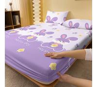 1 pièce Drap-housse imprimé avec motif mignon de lapin de dessin animé, dessus de lit de chambre à coucher, ensemble de literie (taie d'oreiller non incluse) 90cm*200cm,99cm*190cm,120cm*200cm,138cm*19
