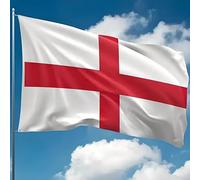 1 pièce Drapeau de l'Angleterre, Drapeau du Royaume-Uni à croix rouge, Drapeau de la Coupe du Monde 2026, Drapeau de match de football, Drapeau de jardin extérieur, Fournitures pour fête de vacances, 