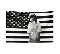 1 pièce Drapeau décoratif d'extérieur imprimé sur un seul côté avec Tom Kaulitz, convient pour la chambre, personnalisable pour accrocher au mur, décoration de maison personnalisée 24x36 pouces (60x90