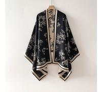 1 pièce Écharpe/Châle en jacquard à fleurs en imitation cachemire double face, chaud, convenant pour le port quotidien, automne/hiver pour les robes Coutume populairePolyester