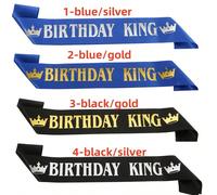 1 pièce Écharpe de satin noire et bleue pour célébrer votre anniversaire en style, pour hommes et garçons - parfait pour les 18e, 20e, 30e, 40e, 50e et 60e anniversaires - ajoutez une touche d'éléganc