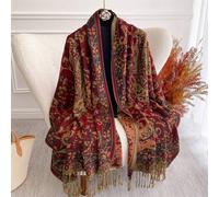 1 pièce Écharpe imprimée avec motif de noix de cajou chaud et pour femmes, hijab et châle classique à motif cachemire pour abaya et robe Imprimés aléatoiresPolyester