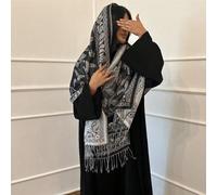 1 pièce Écharpe pashmina pour femme de style bohème avec motif cachemire floral jacquard, châle vintage à franges pour porter au quotidien, printemps/été Taille UniqueImprimés aléatoiresPolyester