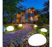 1 pièce Éclairage extérieur solaire, lampe en forme de galet lumineux, lumière de décoration de jardin, lampe de paysage étanche pour la nuit, convient pour la pelouse, le patio, le chemin, le jardin,