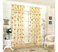 1 pièce Écran de fenêtre décoratif tournesol, convient pour lhôtel, le restaurant, le salon Taille Unique,150*200,200*200,100*250,59"L x 79"L(150x200cm)Floral,PlantesPolyester